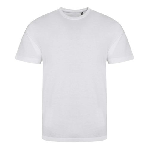 Tri-blend környakas férfi póló, Just Ts JT001, Solid White-L