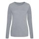 Tri-blend Női hosszu ujjú póló, Just Ts JT002F, Heather Grey-L