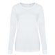 Tri-blend Női hosszu ujjú póló, Just Ts JT002F, Solid White-M