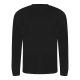 Hosszu ujjú Tri-blend férfi póló, Just Ts JT002, Solid Black-L