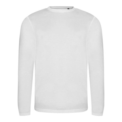 Hosszu ujjú Tri-blend férfi póló, Just Ts JT002, Solid White-L