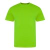 Rövid ujjú electric tri-blend póló, Just Ts JT004, Electric Green-2XL