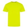 Rövid ujjú electric tri-blend póló, Just Ts JT004, Electric Yellow-2XL