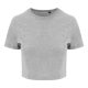 Nöi rövid fazonú tri-blend póló, Just Ts JT006, Heather Grey-XS