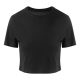 Nöi rövid fazonú tri-blend póló, Just Ts JT006, Solid Black-L