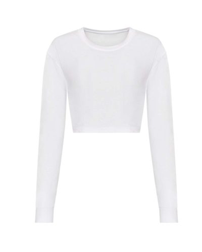 Hasig érő hosszu ujjú Női póló, Just Ts JT016, Solid White-XS