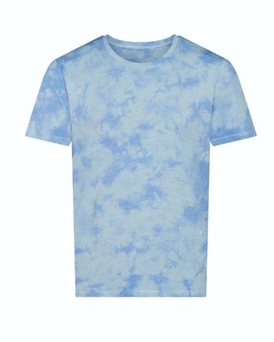 Batikolt rövid ujjú póló, Just Ts JT022, Blue Cloud-S