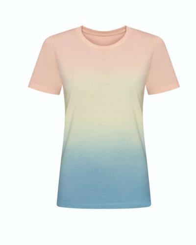 Batikolt rövid ujjú póló, Just Ts JT022, Pastel Sunset Dip-2XL