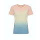 Batikolt rövid ujjú póló, Just Ts JT022, Pastel Sunset Dip-2XL