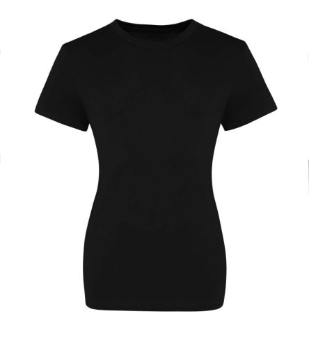 Kereknyakú rövid ujjú Női póló, Just Ts JT100F, Deep Black-XL