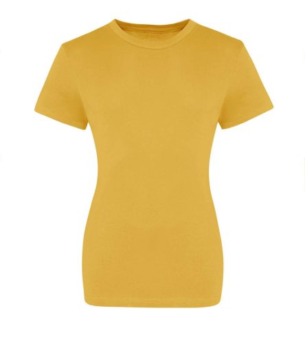 Kereknyakú rövid ujjú Női póló, Just Ts JT100F, Mustard-2XL