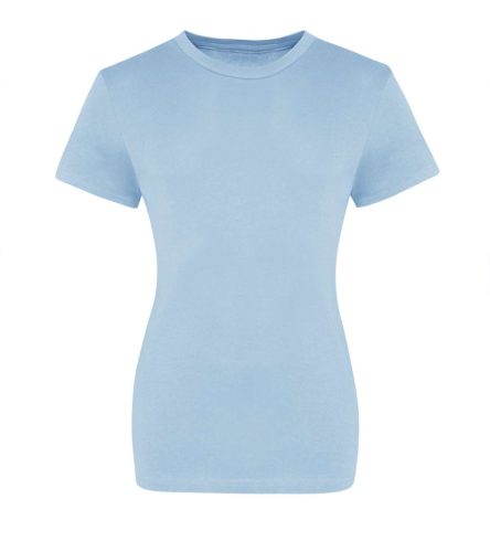 Kereknyakú rövid ujjú Női póló, Just Ts JT100F, Sky Blue-XL