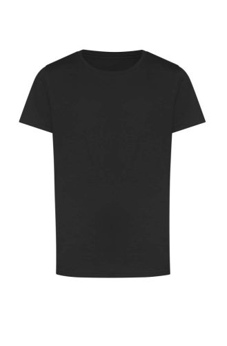 Rövid ujjú kereknyakú gyerek póló, Just Ts JT100J, Deep Black-XS