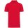 Kariban organikus férfi galléros piké pamut póló KA2025, Red-XL