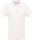 Kariban organikus rövid ujjú férfi galléros piké póló KA209, Cream-S
