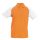 Kariban baseball férfi galléros rövid ujjú piké póló KA226, Orange/White-3XL