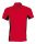 Kariban férfi kétszínű rövid ujjú galléros piké póló KA232, Red/Black-S