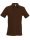 Kariban férfi rövid ujjú galléros piké póló KA241, Chocolate-M