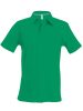 Kariban férfi rövid ujjú galléros piké póló KA241, Kelly Green-2XL