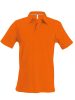 Kariban férfi rövid ujjú galléros piké póló KA241, Orange-2XL