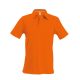 Kariban férfi rövid ujjú galléros piké póló KA241, Orange-M