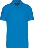Kariban férfi rövid ujjú galléros piké póló KA241, Tropical Blue-2XL