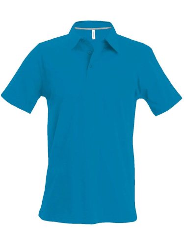 Kariban férfi rövid ujjú galléros piké póló KA241, Tropical Blue-4XL