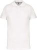 Kariban férfi rövid ujjú galléros piké póló KA241, White-S