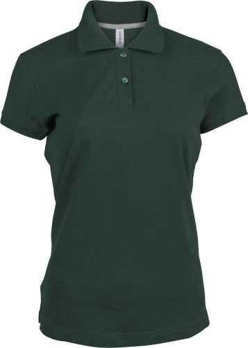 Kariban rövid ujjú galléros Női piké póló KA242, Forest Green-2XL