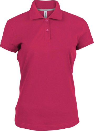 Kariban rövid ujjú galléros Női piké póló KA242, Fuchsia-2XL