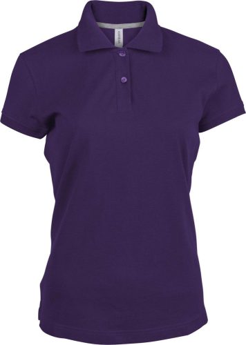 Kariban rövid ujjú galléros Női piké póló KA242, Purple-S