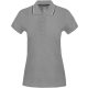 Kariban Női kontrasztcsíkos rövid ujjú galléros piké póló KA251, Oxford Grey/Navy/White-XS