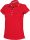 Kariban galléros Női piké póló, kontrasztcsíkos szélekkel KA252, Red/White/Navy-L