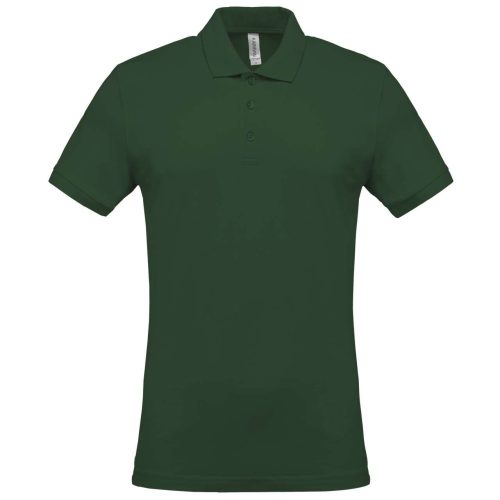 Kariban férfi galléros piké póló, rövid ujjú KA254, Forest Green-S