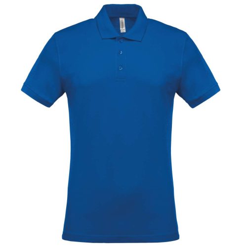 Kariban férfi galléros piké póló, rövid ujjú KA254, Light Royal Blue-3XL