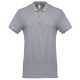 Kariban férfi galléros piké póló, rövid ujjú KA254, Oxford Grey-2XL