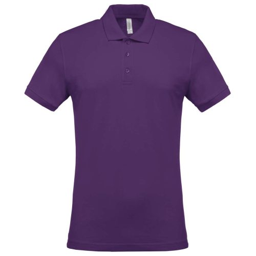 Kariban férfi galléros piké póló, rövid ujjú KA254, Purple-3XL