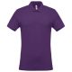 Kariban férfi galléros piké póló, rövid ujjú KA254, Purple-4XL