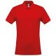 Kariban férfi galléros piké póló, rövid ujjú KA254, Red-2XL