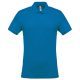 Kariban férfi galléros piké póló, rövid ujjú KA254, Tropical Blue-2XL