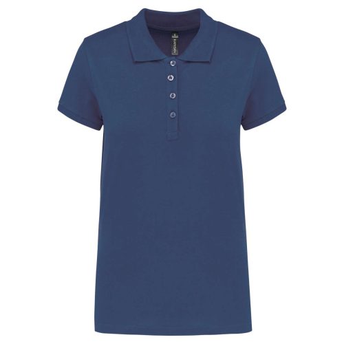 Kariban galléros Női piké póló, rövid ujjú KA255, Deep Blue-3XL