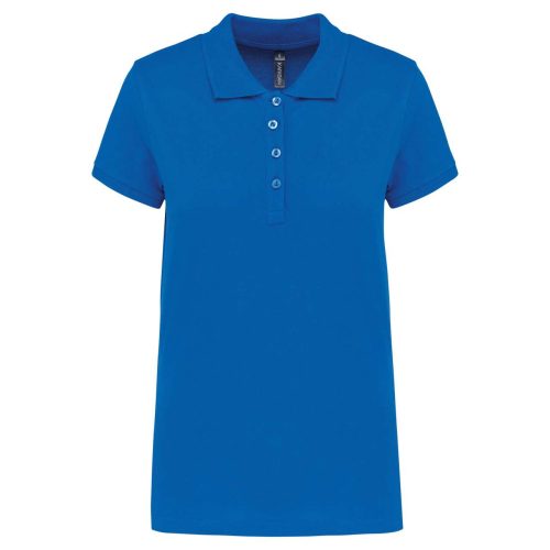 Kariban galléros Női piké póló, rövid ujjú KA255, Light Royal Blue-2XL