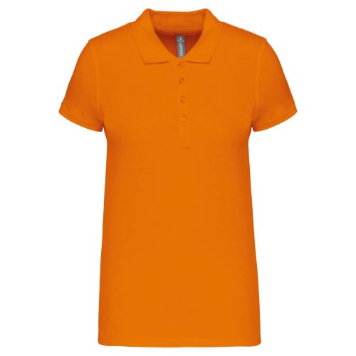 Kariban galléros Női piké póló, rövid ujjú KA255, Orange-3XL