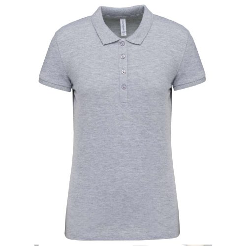 Kariban galléros Női piké póló, rövid ujjú KA255, Oxford Grey-3XL