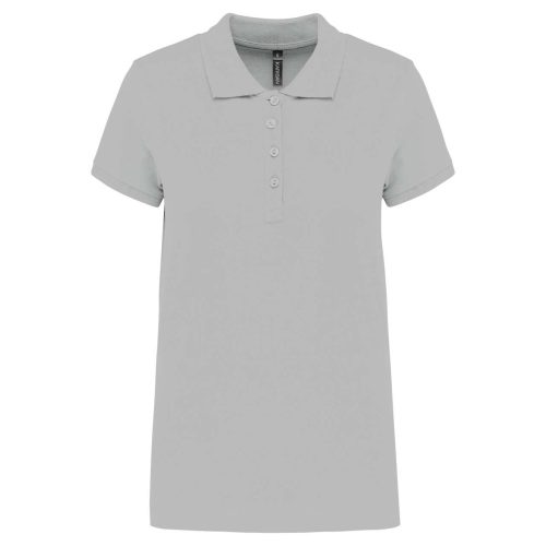 Kariban galléros Női piké póló, rövid ujjú KA255, Snow Grey-2XL