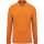 Kariban férfi galléros hosszú ujjú piké póló KA256, Orange-3XL