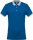 Kariban férfi galléros piké póló, kontrasztos passzékkal KA258, Light Royal Blue/Oxford Grey-XL