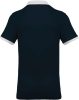 Kariban férfi galléros piké póló, kontrasztos passzékkal KA258, Navy/Oxford Grey-2XL