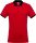 Kariban férfi galléros piké póló, kontrasztos passzékkal KA258, Red/Black-4XL