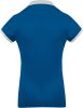 Kariban galléros Női piké póló, kontrasztos passzékkal KA259, Light Royal Blue/Oxford Grey-XS